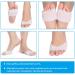 Silicone Toe Protector Sleeves with Hole - 2 Pairs for Metatarsal Support and Cushioning - Buy Online on GoSupps.com