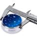 Buy Blue Star Pattern Portable Metal Pill Box - Round Mini 3-Compartment Travel Case with Hinged Design for Small Pills - Buy Online on GoSupps.com