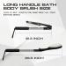EASACE Long Handle Body Brush for Back - Adjustable Head Back Scrubber - Buy Online on GoSupps.com