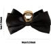 Bow Clips for Women - Satin Hairclips | Nonslip Claw Clip Big Bow Hair Barrette Hair Dress Up Accessories for Birthday Show Black - Buy Online on GoSupps.com