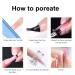 Shop NATUCE 10 Pieces Nail Tip Clips - Transparent Polygel Tips for Perfect Nail Extensions - Buy Online on GoSupps.com