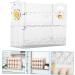 KOMBIUDA Refrigerator Egg Rack Egg Storage Box Plastic Serving Tray Vanity Organizers and Storage Egg Container for Refrigerator Transparent 26X20X10CM - Buy Online on GoSupps.com