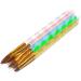5 Pcs Round Sable Acrylic Design Nail Art UV Gel DIY Brush Pen Set - Sizes 2/4/6/8/10 - Buy Online on GoSupps.com