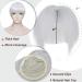 Hairro Clip in Bangs Synthetic Hair Extensions - Silvery Grey Topper for Women - Hair Loss Solution - Buy Online on GoSupps.com
