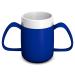 Ornamin Two Handled Mug with Internal Cone 140 ml Blue (model 815) | drinking aid feeding cup thermal mug