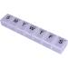 7 Day Pill Dispenser Tablet Box Organizer - Daily Medication Management & Easy Organization for Travel - Clear Large Compartment per Day - Buy Online on GoSupps.com