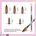 Saviland 5pcs Acrylic Nail Brush Set | Professional Size 4/6/8/10/12 Brushes for Acrylic Powder Application, Nail Extension, and Carving | Wood Handle Nail Art Tools - Buy Online on GoSupps.com