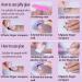 Medium Press on Nails - 24 Pcs Square False Nails with Glossy White French Tips | Stick on Acrylic Nail Designs for Women - International Shipping Available - Buy Online on GoSupps.com
