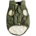 Joydaog dog jacket 2-layer fed with fleece very warm for winter and cold weather extra soft windproof puppy vest green size 2xl 2x large (1 Pack) green