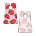 Buy Pink Strawberries Print Beard Bib Apron | Non-Stick Hair Catcher for Men | Perfect Shaving Gift | International Shipping - Buy Online on GoSupps.com