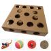 Unique Design - Interactive Indoor Cat Toy Puzzle Box As Seen on Channel 5 s The Secret Life of Kittens - Four Cat Toys Included 3 Balls and a Mouse Best Gift for any Cat Kitten or Their Owner!