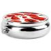 Buy Red Poppy Flower Round Pill Box - 3 Compartment Mini Travel Organizer for Vitamins & Medicines - Buy Online on GoSupps.com