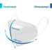 Buy Virshields FFP2 Mundsprung Masks - 5 Layers PFE 94% VFE 99.99% EN 149 Certified Made in EU Available in White Pack of 1000 - Best Protective Half Masks for International Shipping - Buy Online on GoSupps.com