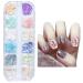 URFEDA Nail Sequins Colourful Flakes Irregular Nail Decoration 3D Glitter Sequins Nail Decals Art DIY Nail Art Decoration Sticker for Nails Nail Art Sequins Rhinestone Nail Art Manicure