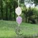 WULILONG Crystal Car Charm - Rose Quartz Amethyst Pendant for Meditation and Protection - Buy Online on GoSupps.com