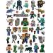Minecraft Temporary Tattoo for Kids - 8 Sheets | MC Game Birthday Party Supplies & Favors for Boys and Girls - Buy Online on GoSupps.com