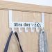 Metal Coat Hanger 6pcs Towel Rack Key Clothes Over Letters The Punch Hook Hat Day for Hanger Free Iron Nice Storage Bags Coat Door Hooks White Organizer Metal Hangers Whitex3pcs 36X18CMx3pcs - Buy Online on GoSupps.com