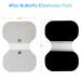 LotFancy TENS Unit Pads 4.3 x 6 - 4Pcs Large Butterfly Snap Electrode Pads - Buy Online on GoSupps.com