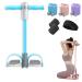 Swarous Multifunctional Pedal Puller Resistance Rope Fitness Pedal Puller Rope 4/6-Tube Elastic Yoga Foot Pedal Puller Resistance Band for Full-Body Fitness Blue Smart Model-6 Tube