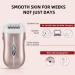 Rechargeable Cordless Epilator for Women - Rose Gold Hair Removal Device for Face, Arms, Legs, and Underarms - Buy Online on GoSupps.com