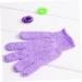 Hemoton Exfoliating Shower Gloves - Body Scrub & Bath Exfoliator | Purple Medium Size for Soft Skin - Buy Online on GoSupps.com