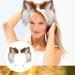 Mystiqut 1Pc Handmade Faux Fur Animal Ear Headband Fox Wolf Ears Headband Halloween Christmas Cosplay Party Costume Accessories Fluffy Wolf Fox Cat Ears Headband Costume Hair Hoop - Buy Online on GoSupps.com