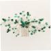 Angoily Bridal Rhinestone Comb Decorative Hair Clips for Women Womens Hair Accessories Women Hair Side Comb Wedding Hair Clips Baroque Side Rhinestones Green Crystal Bride Dress - Buy Online on GoSupps.com