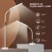 Floor Happy Lamp UV-Free 10000 Lux Sun Lamp Daylight Lamp with Remote & Touch Control & Adjustable Gooseneck for Reading/Office/Home White - Buy Online on GoSupps.com
