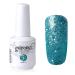 Vishine Gel Polish Nail Art Soak-off UV LED Nail Gel Polish Diy Manicure Glitter Light Seagreen #586