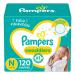 Diapers Newborn/Size 0 ( 10 lb), 120 Count - Pampers Swaddlers Disposable Baby Diapers, Giant Pack (Packaging May Vary) Size 0 (120 Count)