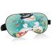 Winter Christmas Snowman Breathable Sleeping Eyes Mask Cool Feeling Eye Sleep Cover for Summer Rest Elastic Contoured Blindfold for Women & Men Travel