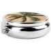 Tropical Palm Tree Mini Round Pill Box | 3 Compartment Travel Pill Organizer | Portable Medicine Case for Home & Office - Buy Online on GoSupps.com