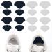 Kaiaiwluo shoes heel repair patch 8 PCs self-adhesive heel patch shoe heel wear hole prevention patch use repair of sneaker hole for different shoes