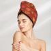 Hair Towel Wrap - Quick Drying Turban with Button | Flower Hearts Design - Buy Online on GoSupps.com