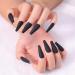 Artquee 24pcs Black Matte Coffin Ballerina Press-On Nails - Stylish Manicure for Women & Girls - Buy Online on GoSupps.com