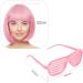 AOMIG Short Bob Wig for Women 4 Pack Short Pink Bob Wigs Set with Sunglass and Wig Cap Neon Fancy Dress Accessory Cosplay Party Wig with Bangs Synthetic Straight Wig for Daily Halloween Decorations - Buy Online on GoSupps.com
