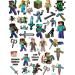 Minecraft Temporary Tattoo for Kids - 8 Sheets | MC Game Birthday Party Supplies & Favors for Boys and Girls - Buy Online on GoSupps.com