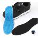 Silicone Massaging Gel Shoe Insoles | Arch Support, Pain Relief & Shock Absorption | Full Length Cushion Inserts for Men or Women (Small 5-9) - Buy Online on GoSupps.com