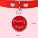Ibera Gifts - Personalized Round Cat Collar with Engraving for Medium to Large Cats - Red Cat Necklace & Address Tag - Buy Online on GoSupps.com