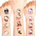 Temporary Tattoos stickers for Kids  120PC Tattoos for Girls Kids Party Favors Fake Tattoos Stickers Birthday Party Supplies Birthday Decorations Party Game Activities Reward Gifts B(120PC)