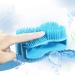 Emoly Soft Silicone Body Brush Scrubber | Exfoliating Skin Spa Massage Glove | Antiskid Finger Sleeve | Blue - Buy Online on GoSupps.com