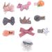minkissy 2 Sets Hair Barrettes for Girls Hair Clips for Kids Hair Clips for Girls Girl Hair Clips Bow Hair Clips Bowknot Hairpin Flower Hairpin Baby Bow Tie Issue Card - Buy Online on GoSupps.com