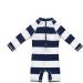 BONVERANO Baby Boys Swimsuit UPF 50+ Sun Protection Navy Stripe 2-3 Years - Buy Online on GoSupps.com