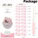 Nail Wraps Semi Cured Gel Nails Strips Glitter Gradient Soft Self-Adhesive 20 Stickers Cat Eye Pink Gel Nail Stickers Salon-Quality UV/LED Lamp Required (242-Glitter Pink) - Buy Online on GoSupps.com