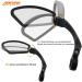 Buy Arkham 2.0 Bike Mirror - HD Stainless Steel Rear Mirror for 21-26mm Handlebars | Ideal for E-Bikes & Scooters - Square Shape (Left) - Buy Online on GoSupps.com