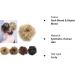 Silk-co Synthetic Hair Bun Scrunchie in Dark Blond & Bleach Blond - 25g Curly Messy Chignon Updo - Buy Online on GoSupps.com