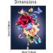 Flower Paint by Numbers Kit - Butterfly Adult DIY Oil Painting 12X16 Inch - for Adults & Kids Beginners - Pink - Buy Online on GoSupps.com