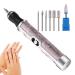 Toe Nail Grinder Kit for Thick Nails - Nail Grinder Manicure | Professional 4 Speeds Electric Nail File | Acrylic Nail Tools for Edge Shaping Polishing Grinding Nursing Peeling Pink