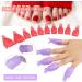 Timeset 522-Piece Nail Polish Remover Clips Set | 10 Plastic Finger Caps 10 Toe Clips & 500 Remover Pads - Perfect for Gel Polish & Skincare - Buy Online on GoSupps.com