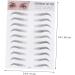 Angoily 4 Pcs 3d Eyebrow Stickers Nail Rings Cute Hair Rope Double Ball Eyebrow Tool 6 Proof Template ze008x2pcs Blackx2pcs - Buy Online on GoSupps.com